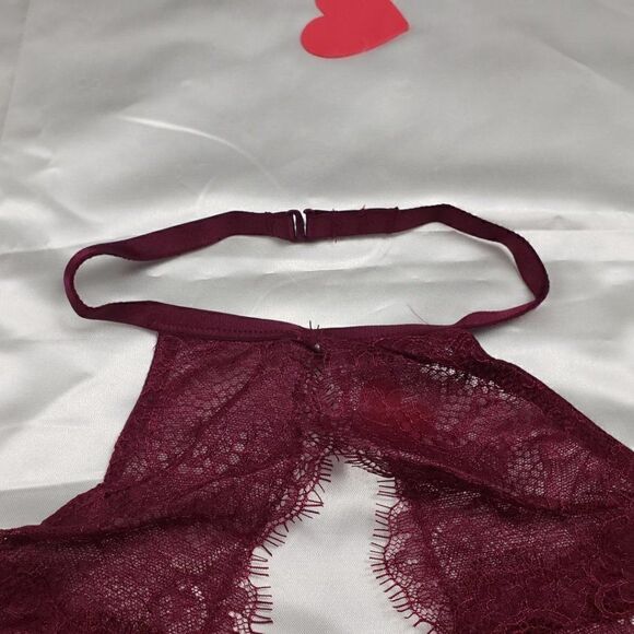 VS Very Sexy Black Orchid Eyelash Lace High Neck - Picture 7 of 7